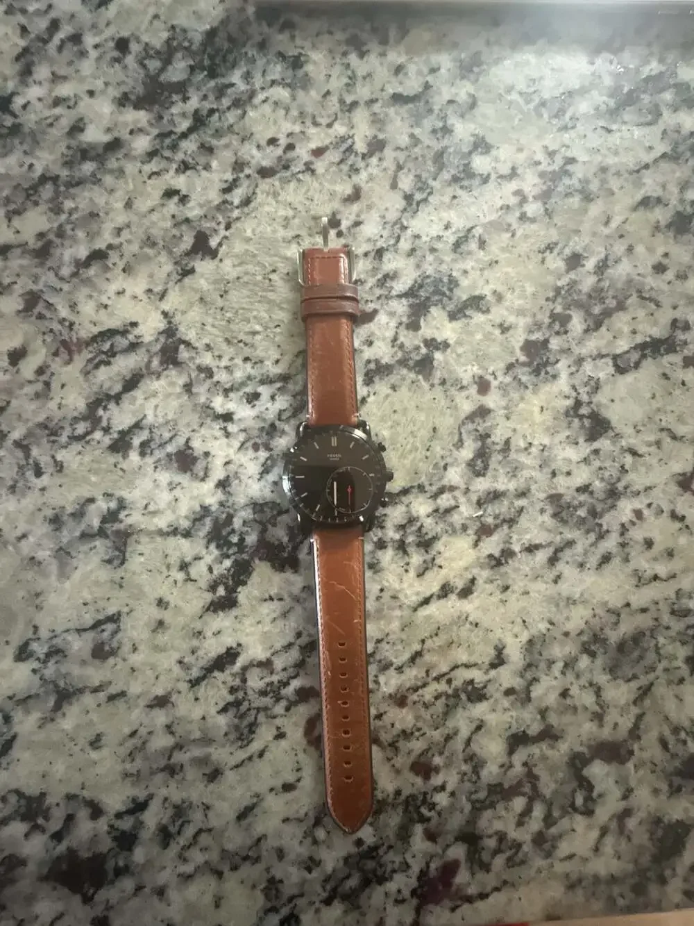Fossil Hybrid Smartwatch FTW1149 with Brown Leather Strap